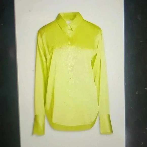 FRAME THE STANDARD SILK BUTTON FRONT SHIRT SIZE XS - Picture 1 of 4